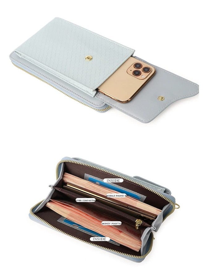 موكا حقيبة كتف نسائية من MOCA مزودة بحامل للهاتف المحمول، محفظة جيب، حقيبة يد، حقيبة كروسبودي مع محفظة للهاتف المحمول للنساء والفتيات (أحمر)… - Image 3